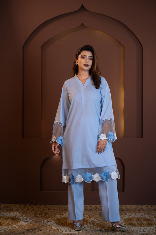 Neelam - Petal Grace Kurta Set