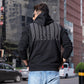 PRESENCE- MENS OVERSIZED DROP HOODIE - BLACK