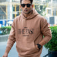 THE PAST - MENS OVERSIZED DROP HOODIE - CREAM BEIGE