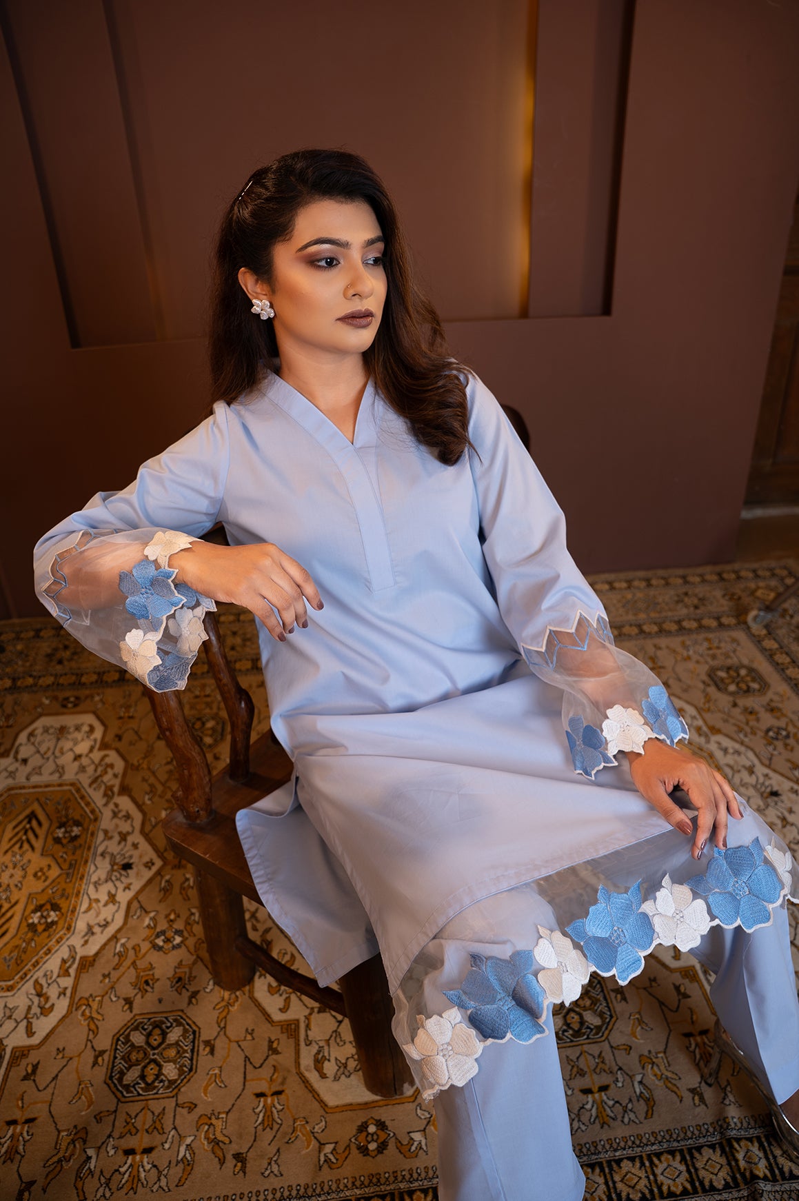 Neelam - Petal Grace Kurta Set