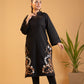 Shabnam - Black Embroidered Kurta Set