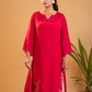 Magenta Muse - Artistic & Inspiring Embroidered kurta set with Dupatta