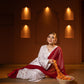 Gulbahar : Hand-Embroidered White Kurta Set with Dupatta