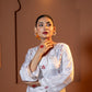Gulbahar : Hand-Embroidered White Kurta Set with Dupatta