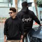 BUILD AN EMPIRE - MENS OVERSIZED DROP HOODIE - BLACK